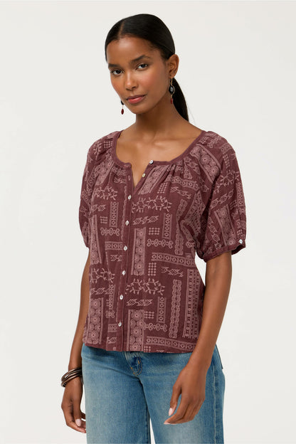 Johnny Was AVAH BUTTON DOWN SHIRT