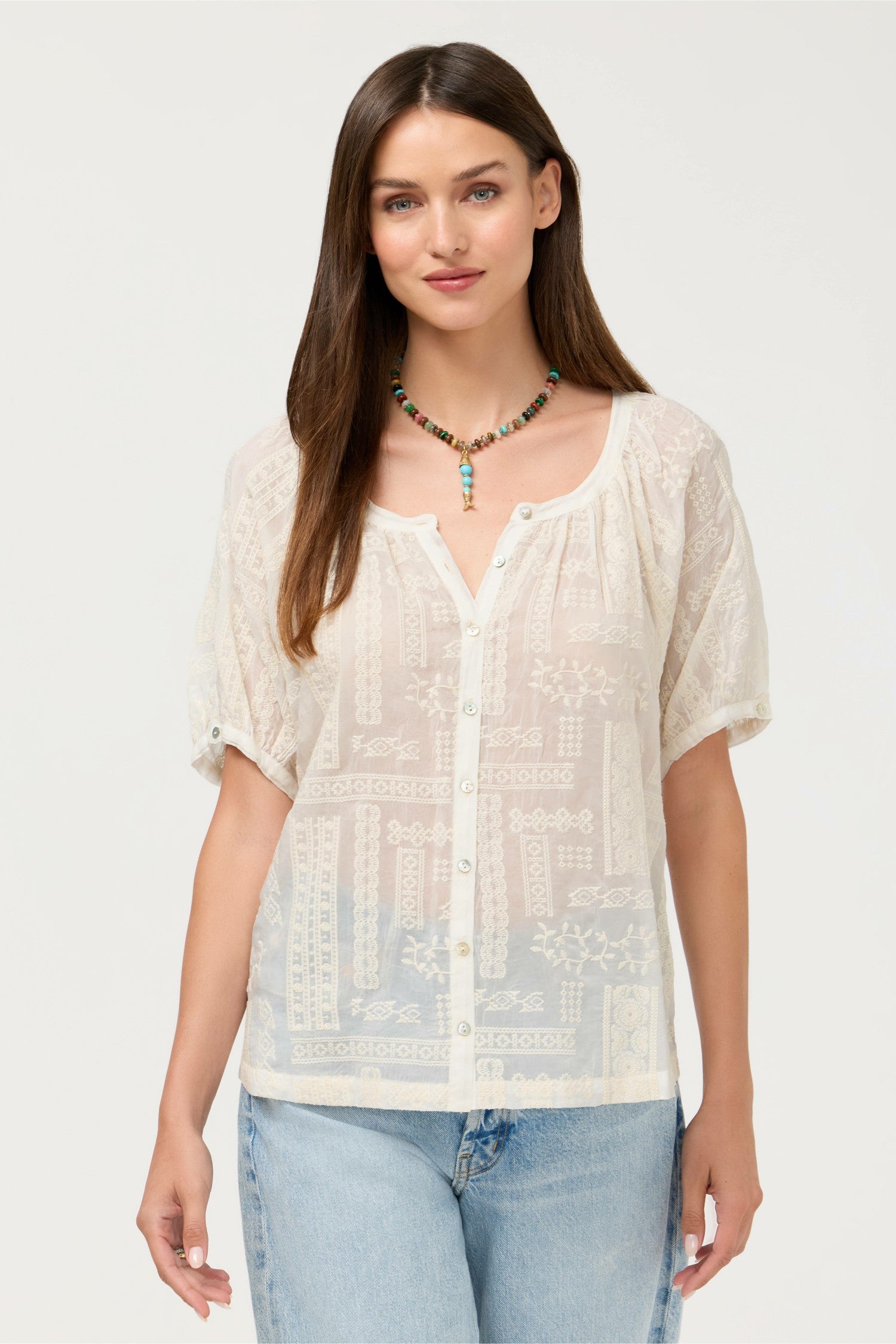 Johnny Was AVAH BUTTON DOWN SHIRT