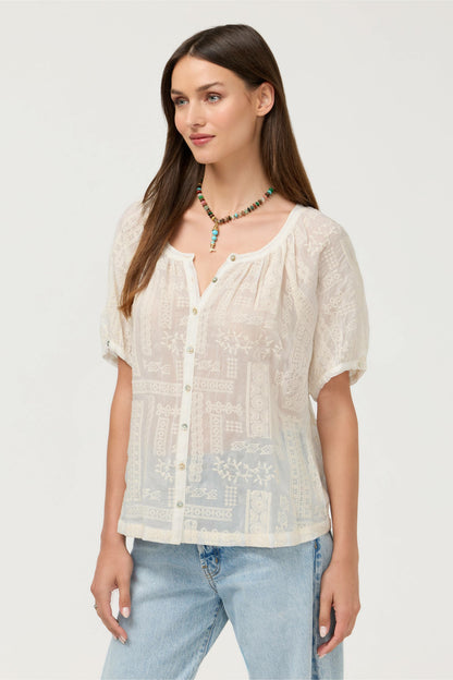 Johnny Was AVAH BUTTON DOWN SHIRT