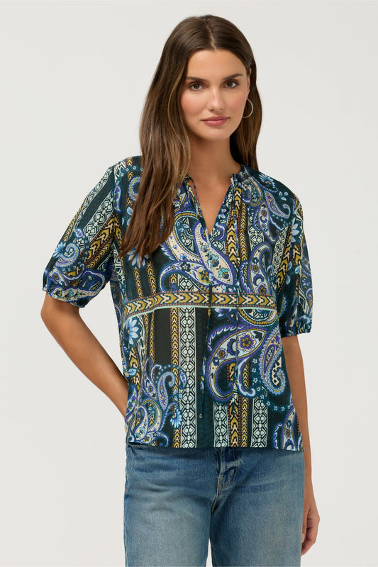 Johnny Was MARGOT SHORT SLEEVE BLOUSE