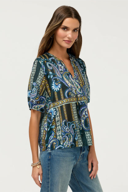 Johnny Was MARGOT SHORT SLEEVE BLOUSE