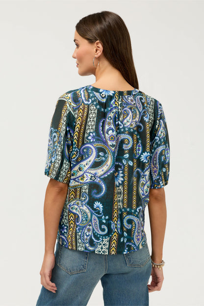 Johnny Was MARGOT SHORT SLEEVE BLOUSE