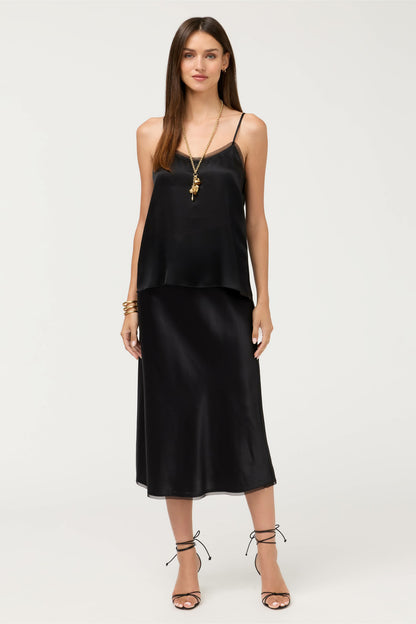 Johnny Was ESSENTIALS SILK BIAS SKIRT
