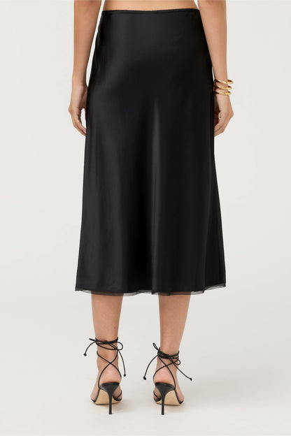 Johnny Was ESSENTIALS SILK BIAS SKIRT