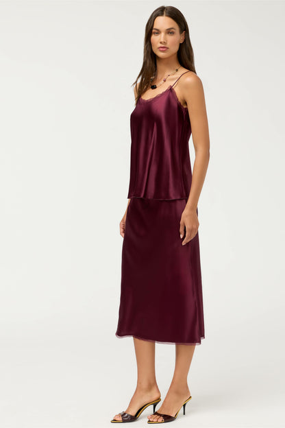 Johnny Was ESSENTIALS SILK BIAS SKIRT