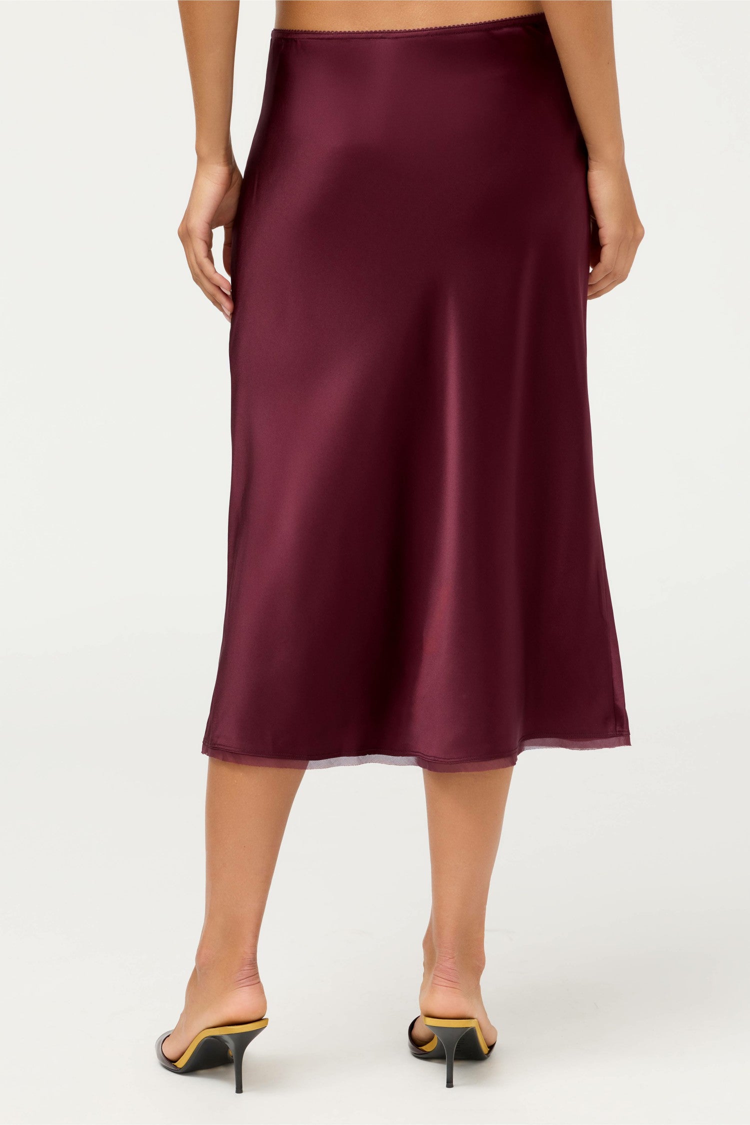 Johnny Was ESSENTIALS SILK BIAS SKIRT
