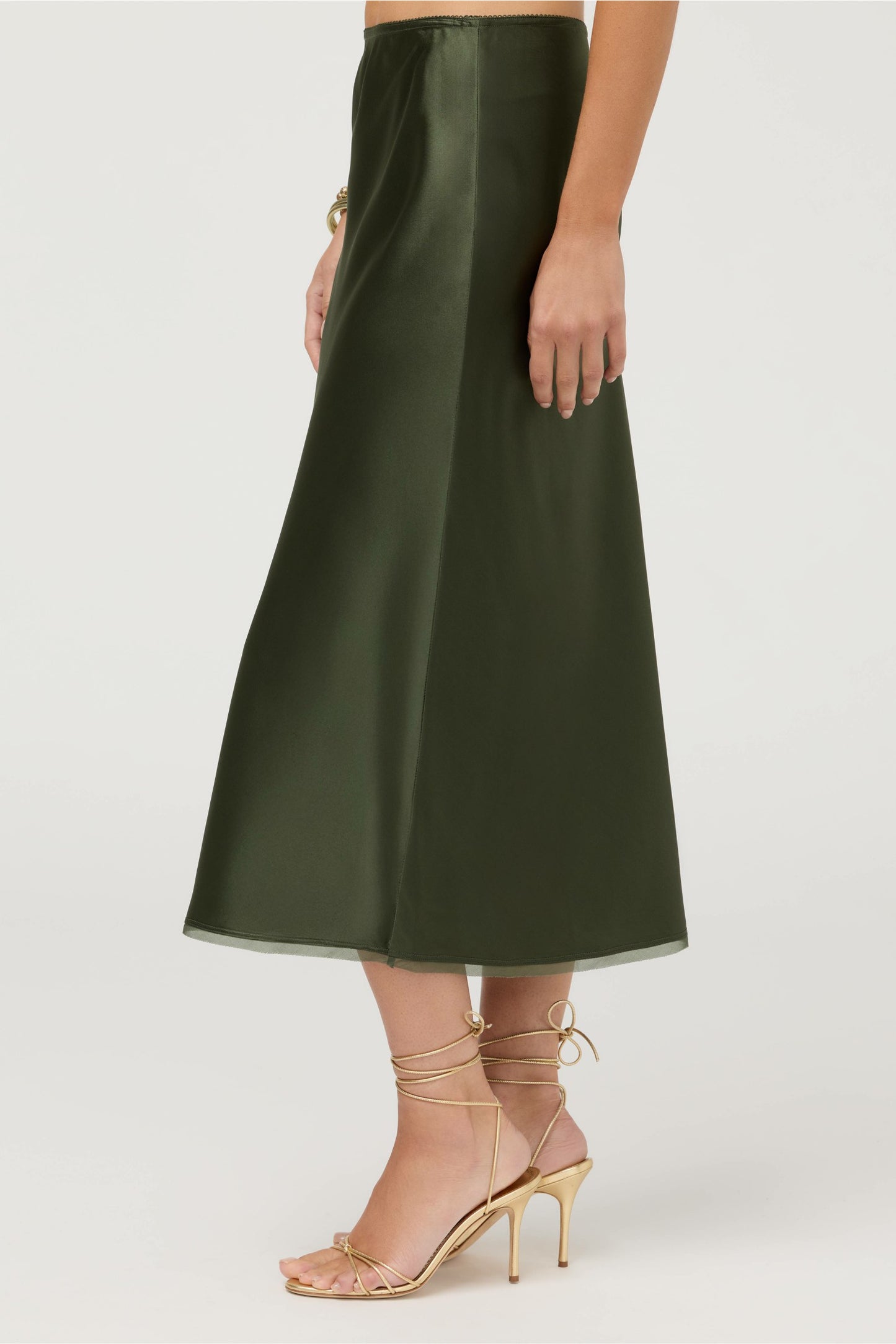 Johnny Was ESSENTIALS SILK BIAS SKIRT
