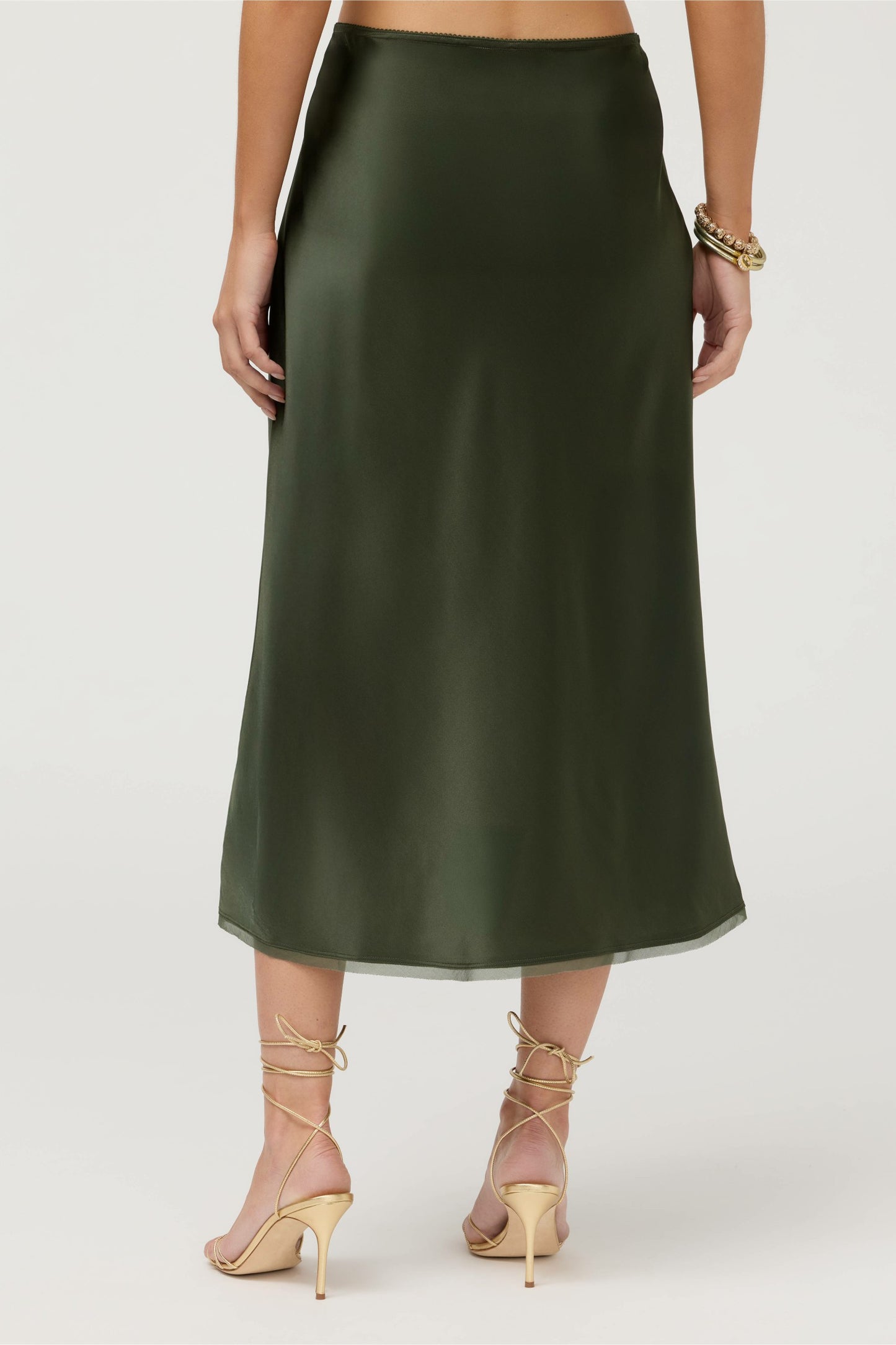 Johnny Was ESSENTIALS SILK BIAS SKIRT