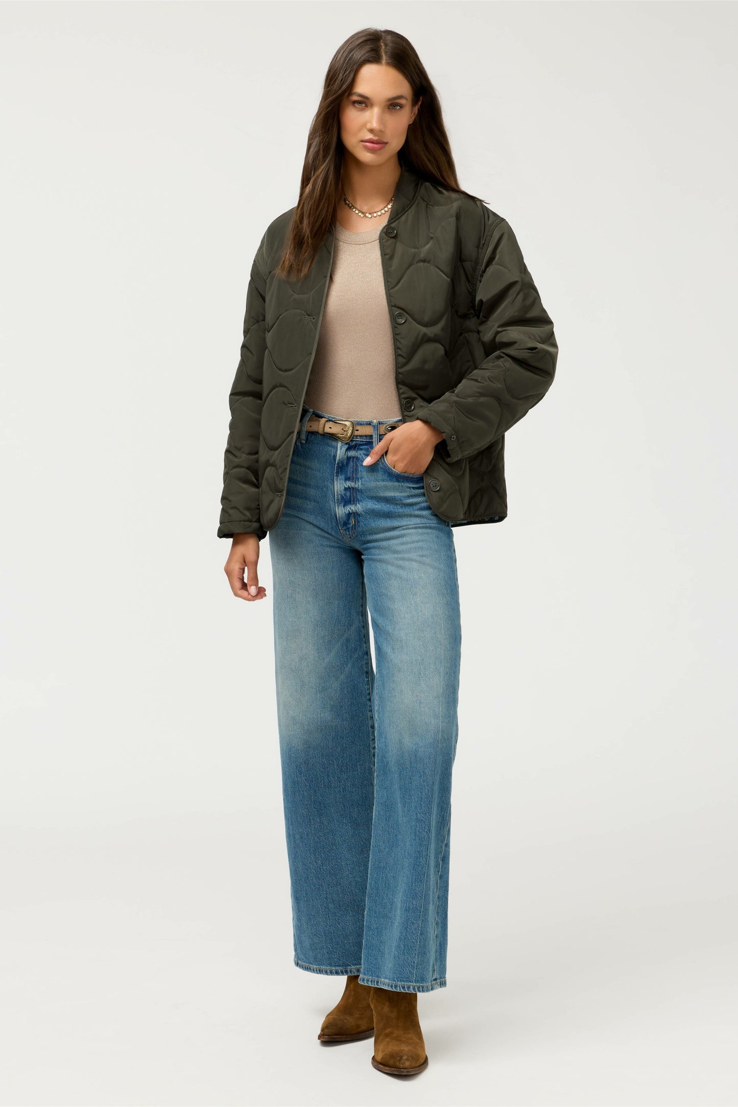 Johnny Was PUFFER BOMBER JACKET