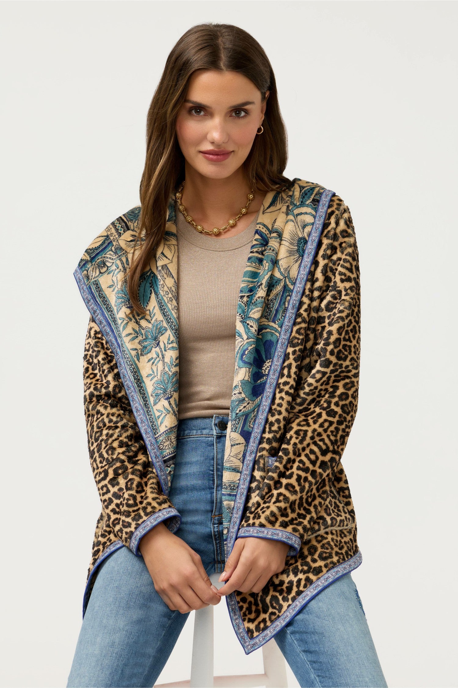 Johnny Was JOAN REVERSIBLE SHERPA JACKET