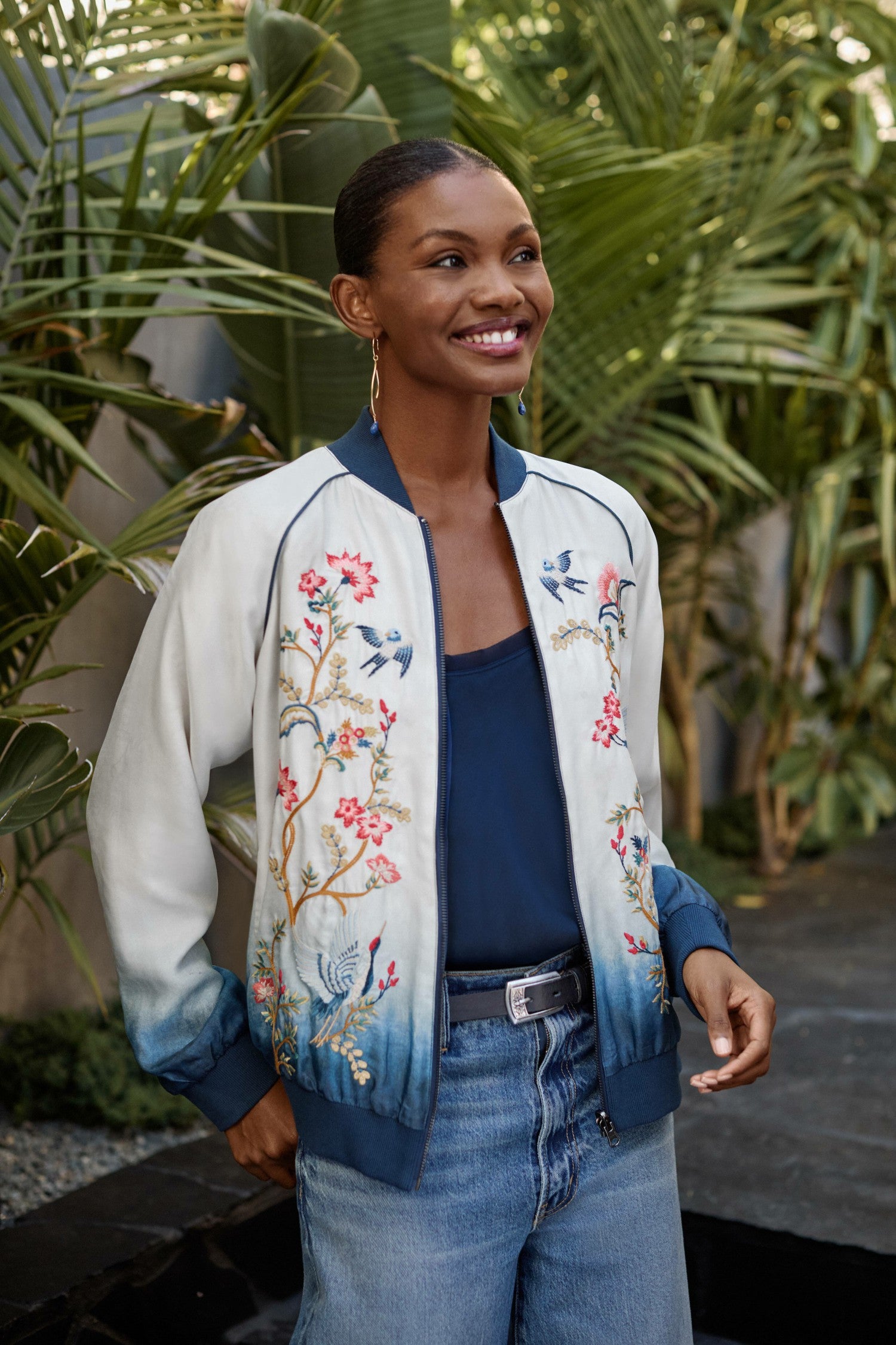 Johnny Was TERESA REVERSIBLE BOMBER JACKET