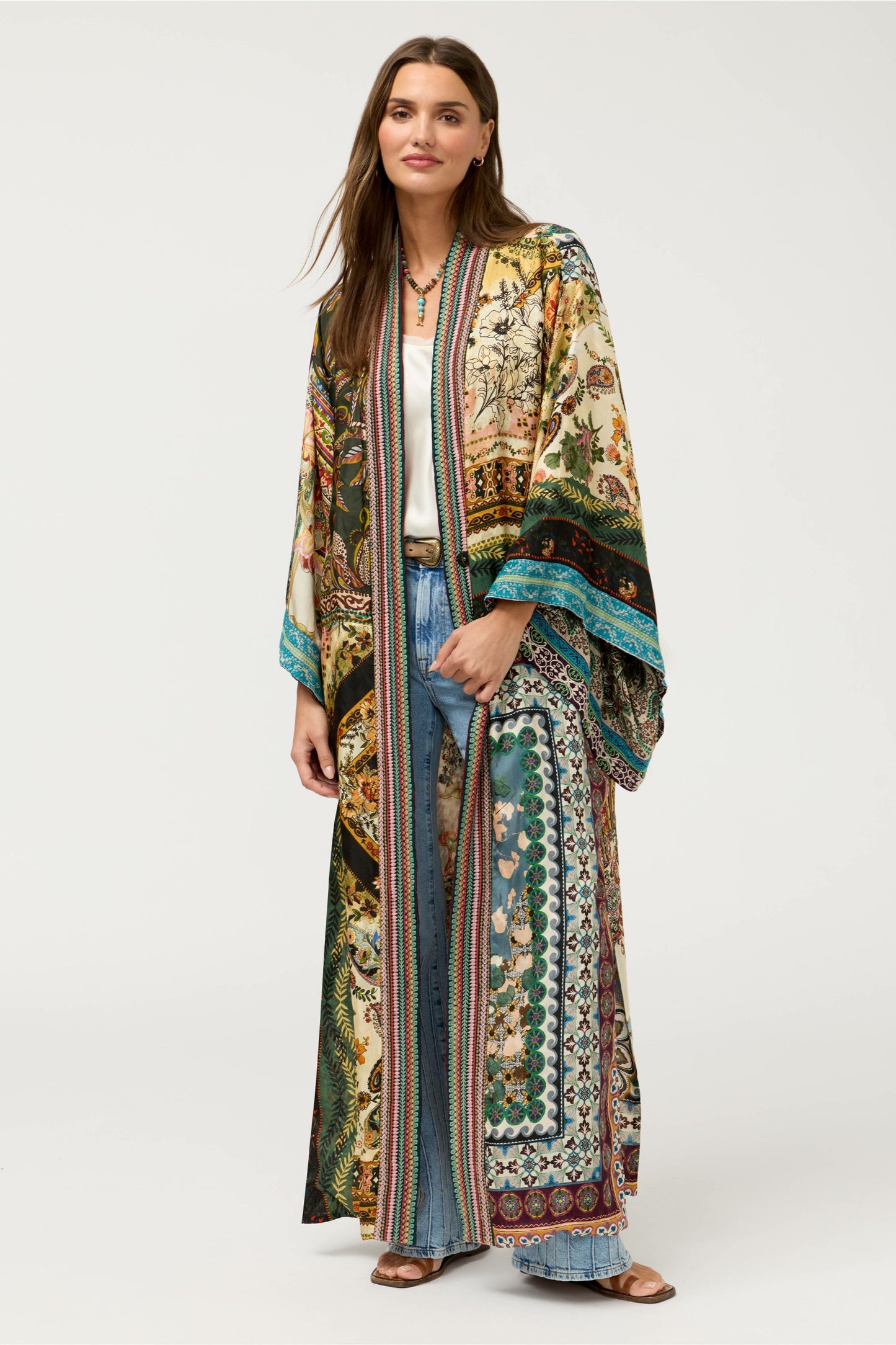 Johnny Was AZIZA REVERSIBLE LONG KIMONO