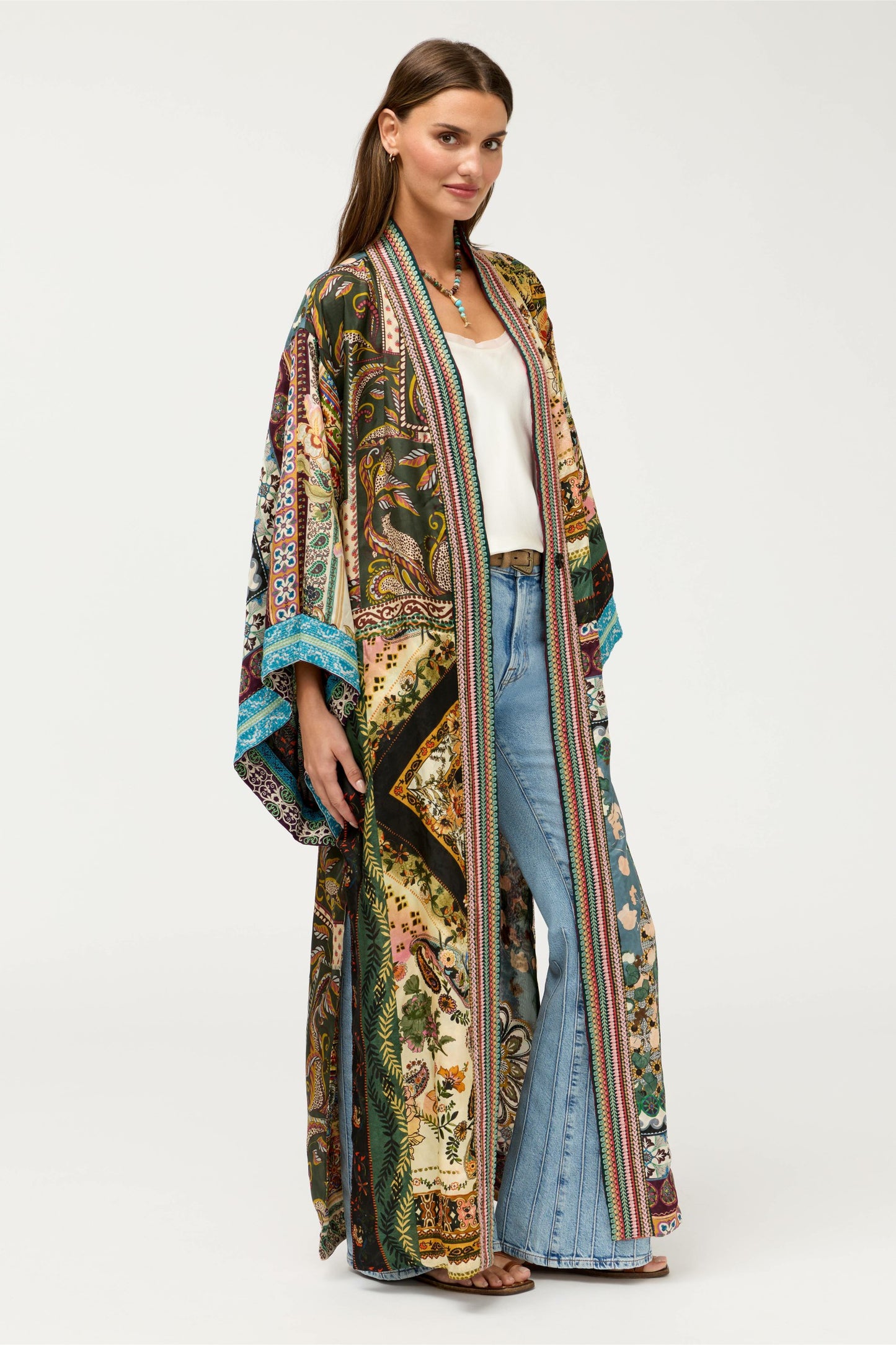 Johnny Was AZIZA REVERSIBLE LONG KIMONO