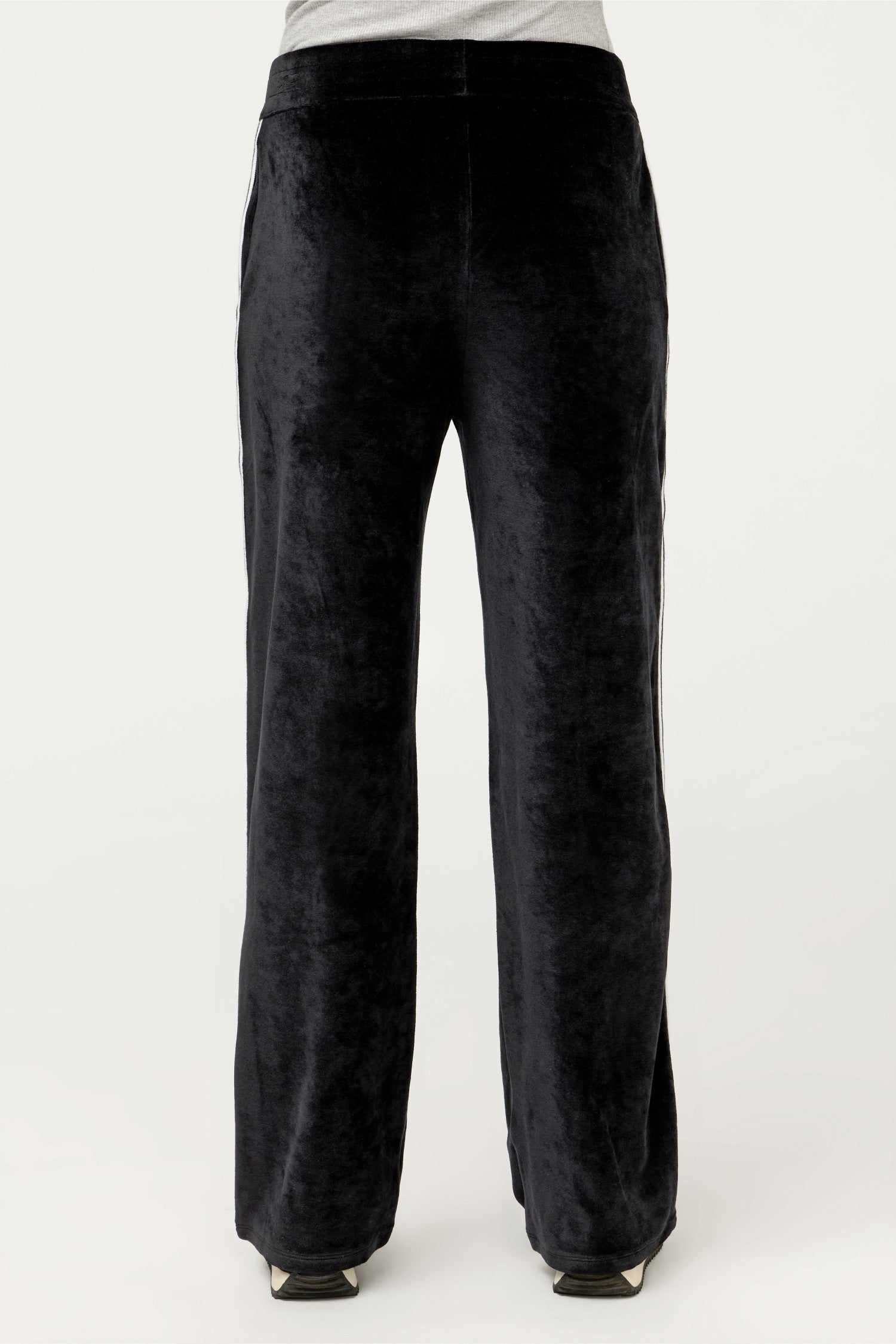 Johnny Was ESSENTIALS VELOUR PANT WITH STRIPE DETAIL