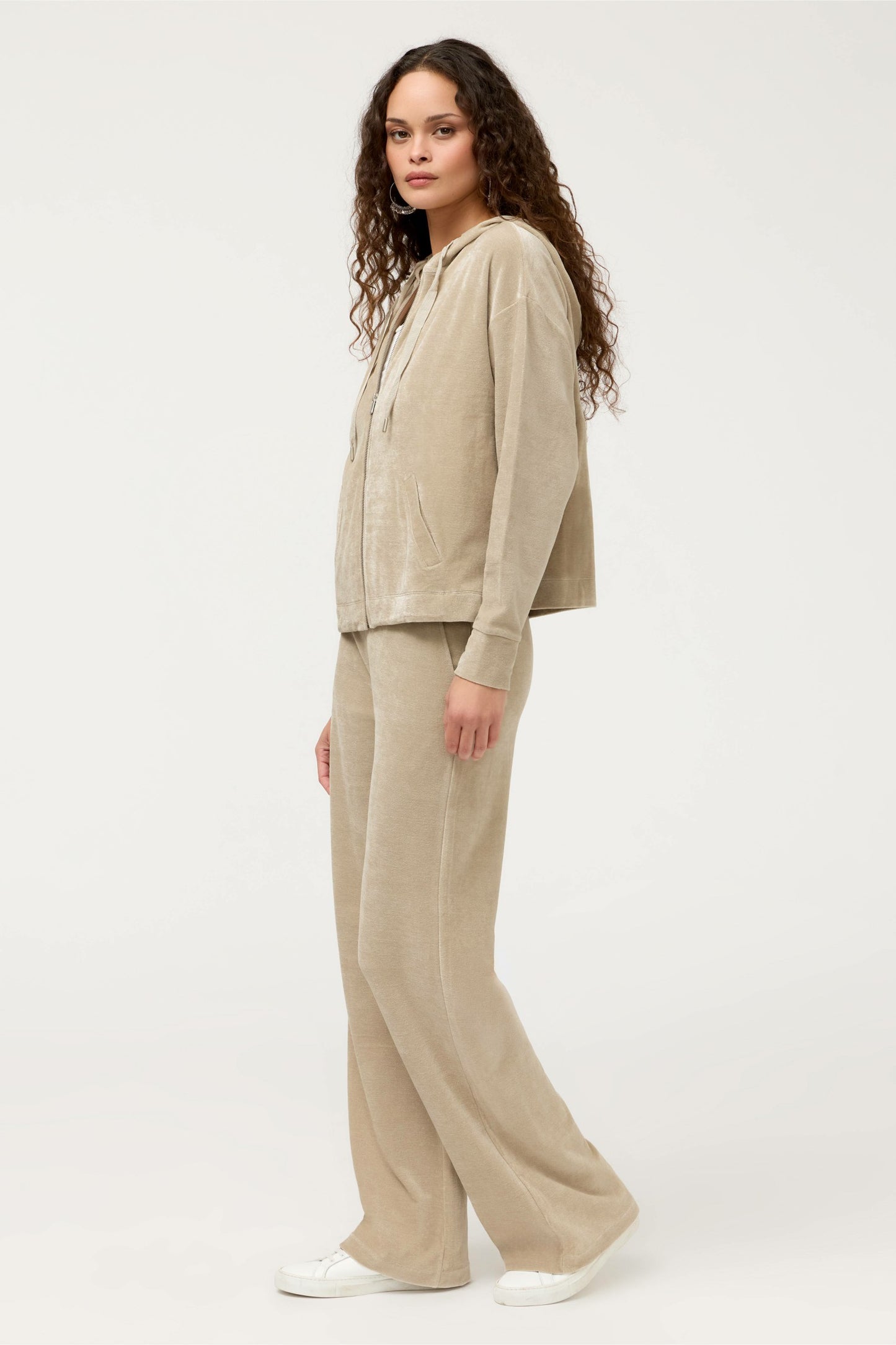 Johnny Was ESSENTIALS VELOUR WIDE LEG PANT