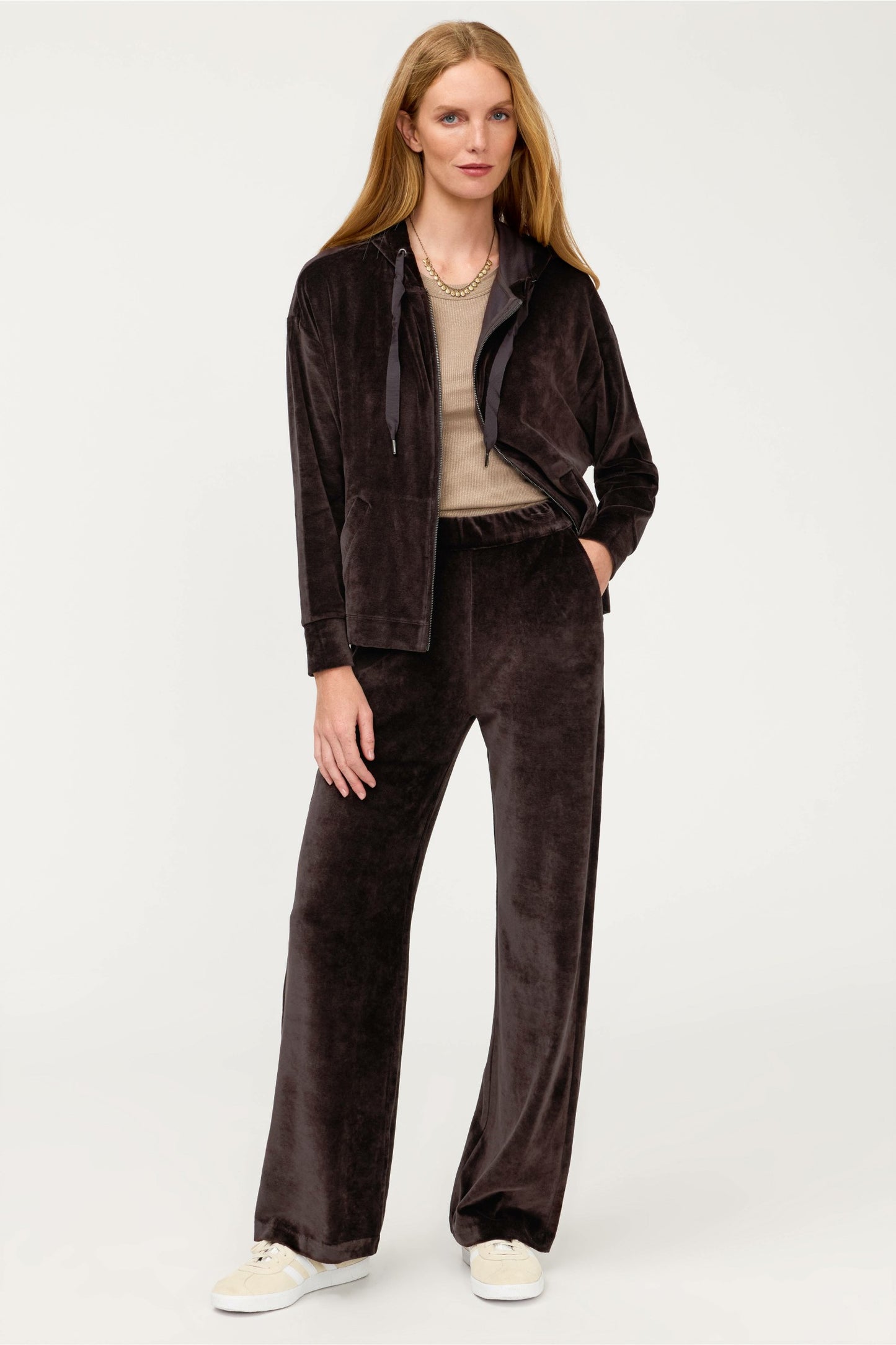 Johnny Was ESSENTIALS VELOUR WIDE LEG PANT