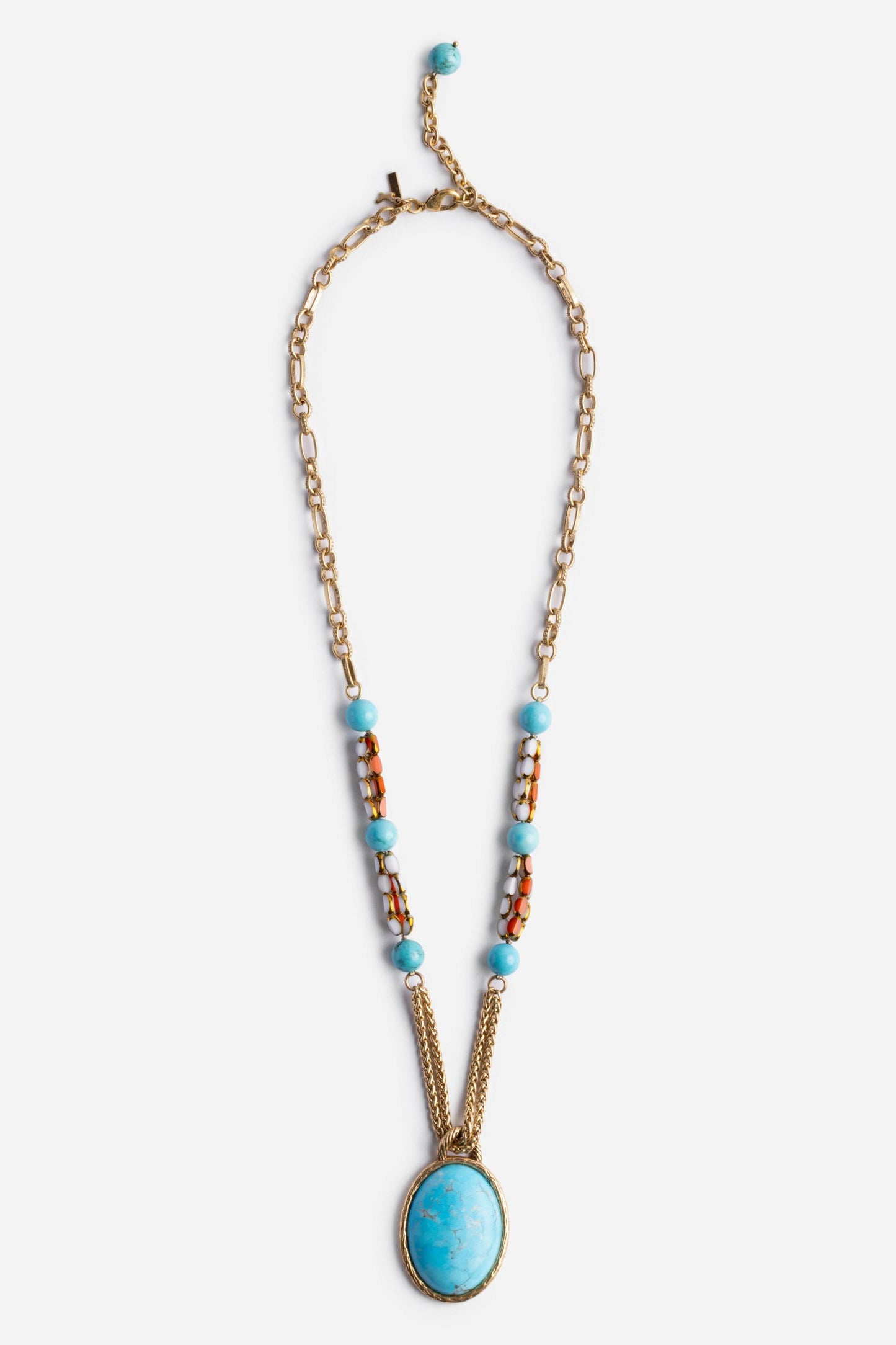 Johnny Was TURQUOISE MULTI BEAD NECKLACE