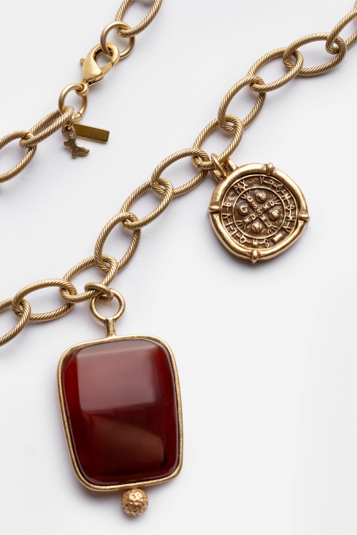 Johnny Was CARNELIAN PENDANT CHAIN