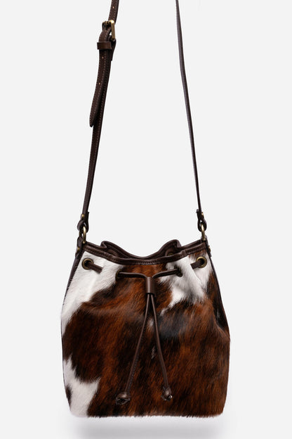 Johnny Was ITALIAN CALF HAIR CINCH CROSSBODY BUCKET