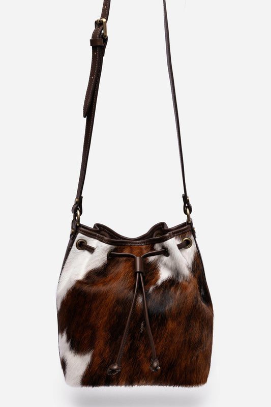 Johnny Was ITALIAN CALF HAIR CINCH CROSSBODY BUCKET