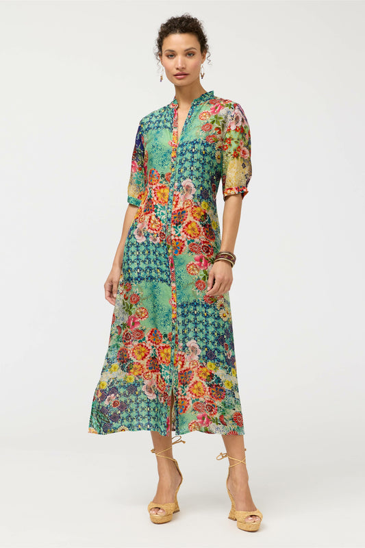 Johnny Was MIDAXI SHIRT DRESS