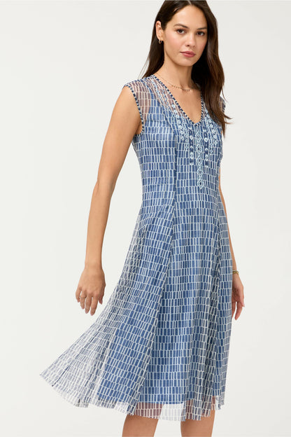 Johnny Was DOROTEA MIDI MESH DRESS