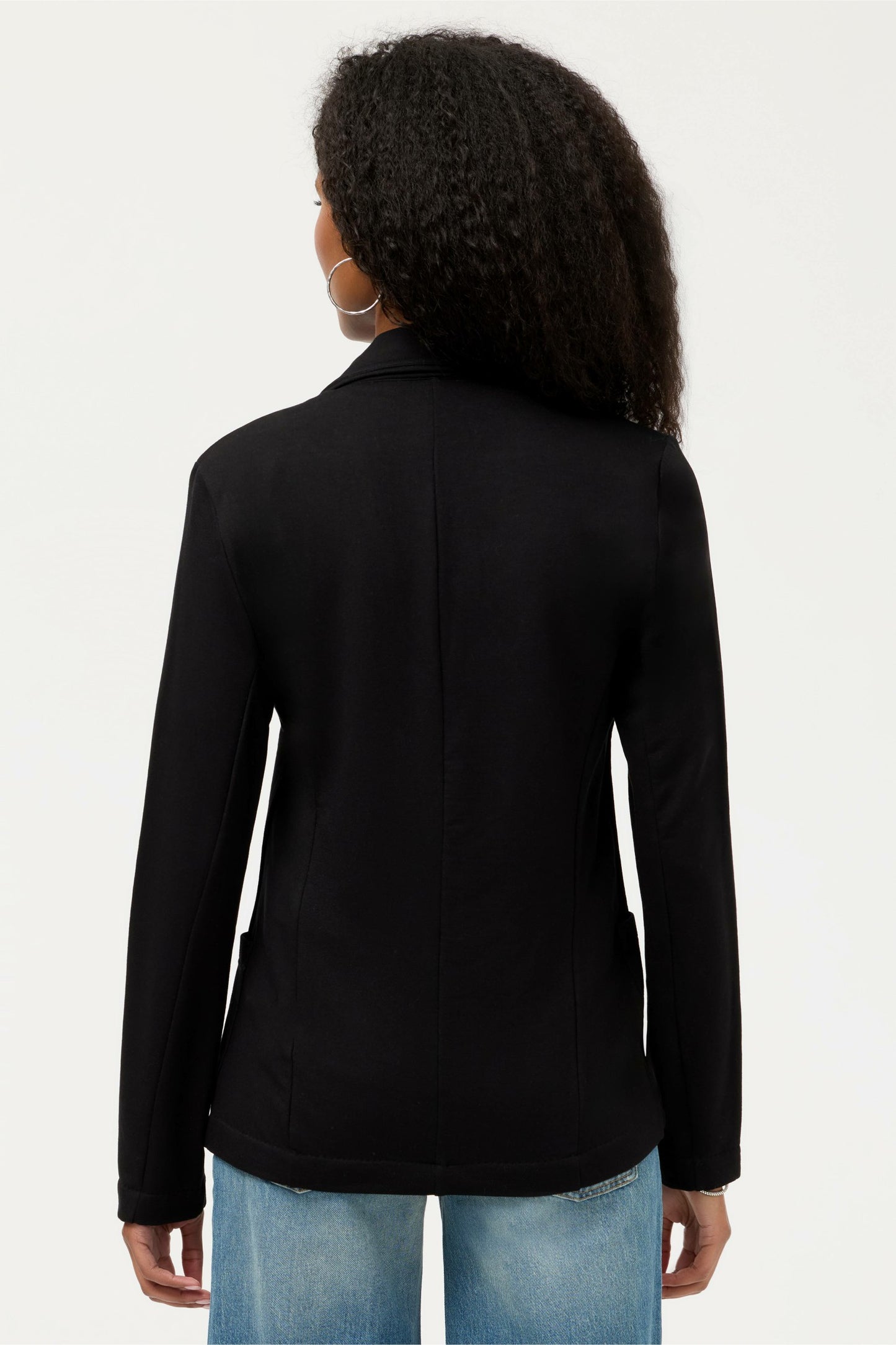 Johnny Was ESSENTIALS FRENCH TERRY ONE BUTTON BLAZER