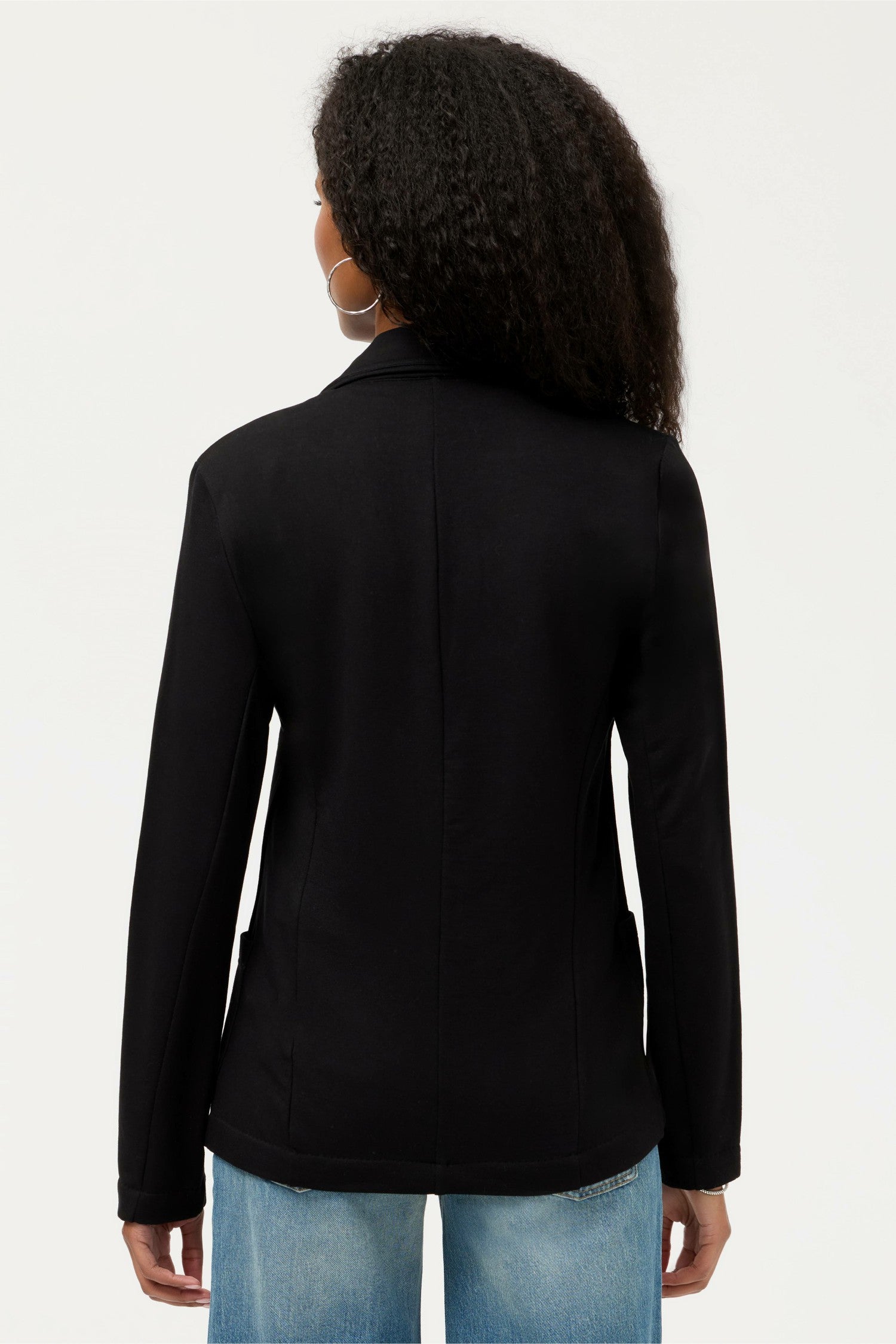Johnny Was ESSENTIALS FRENCH TERRY ONE BUTTON BLAZER
