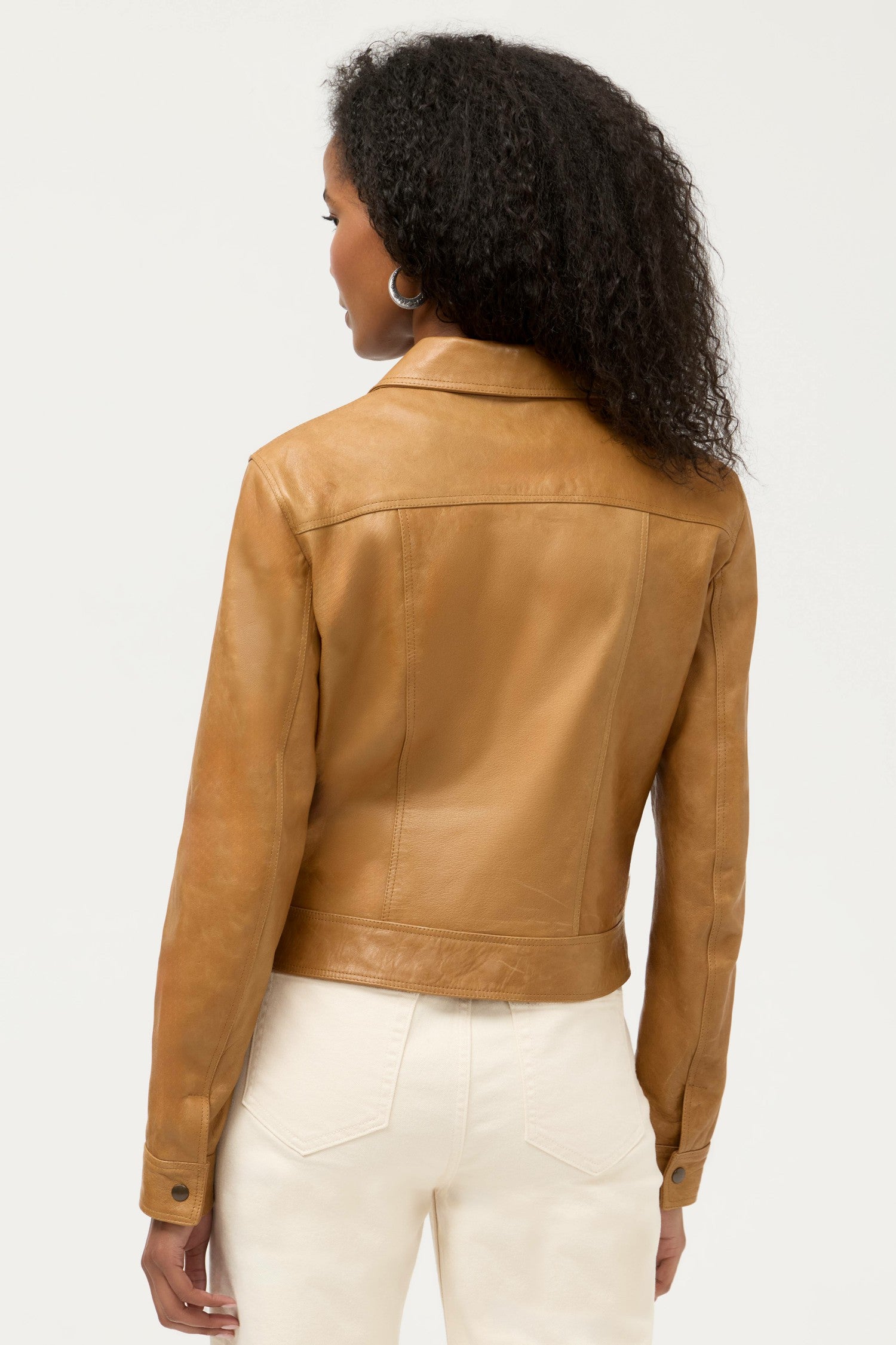 Johnny Was ITALIAN LEATHER BUCKLE JACKET