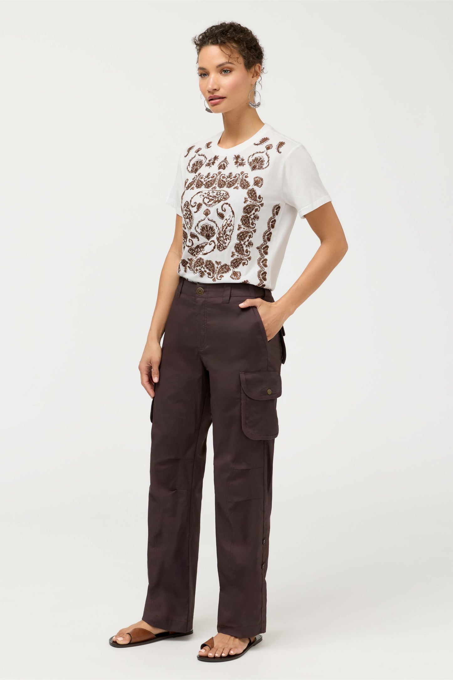 Johnny Was POPLIN CARGO PANT