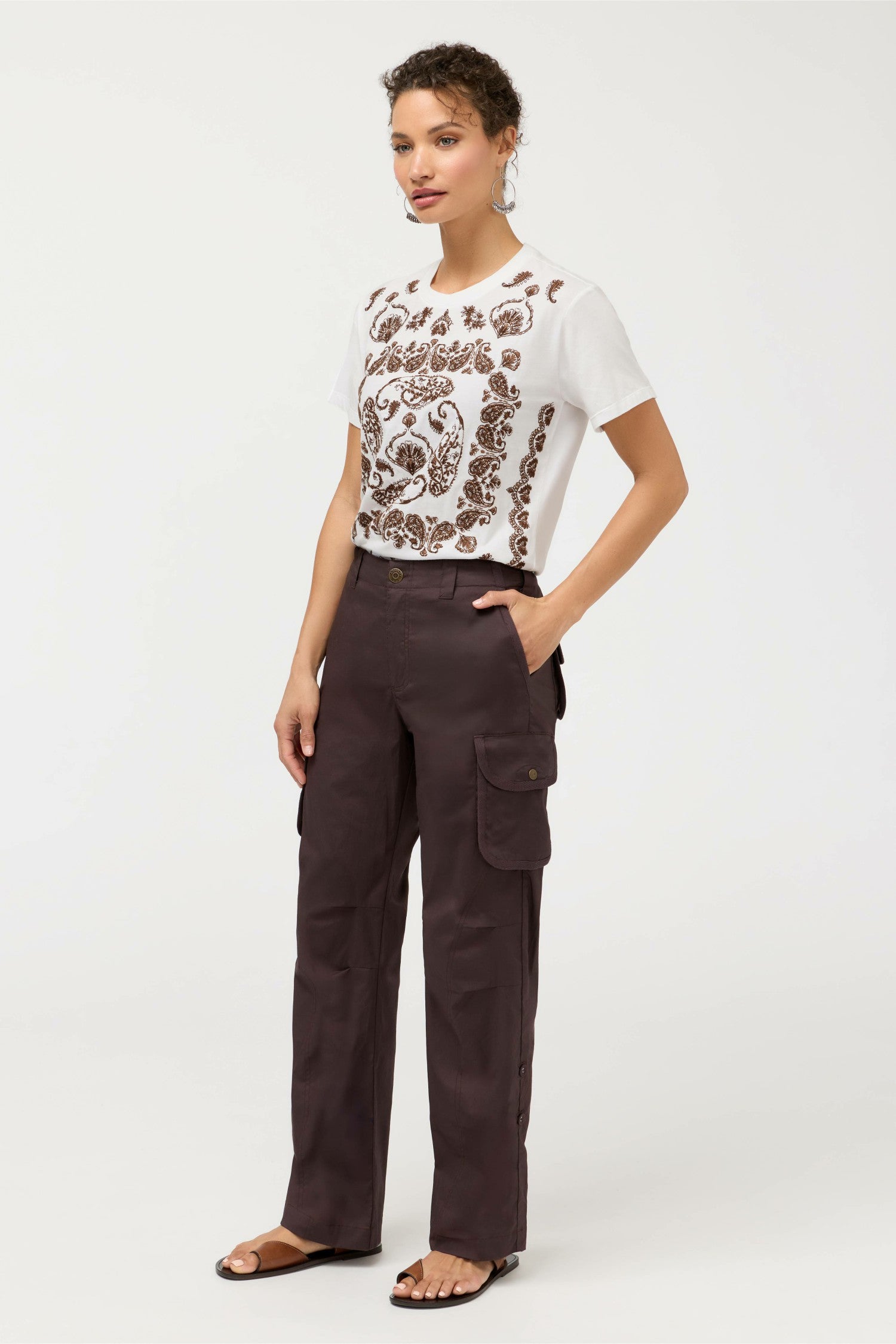 Johnny Was POPLIN CARGO PANT