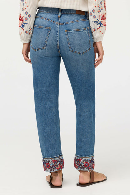 Johnny Was THE CUFFED SLIM STRAIGHT LEG JEAN