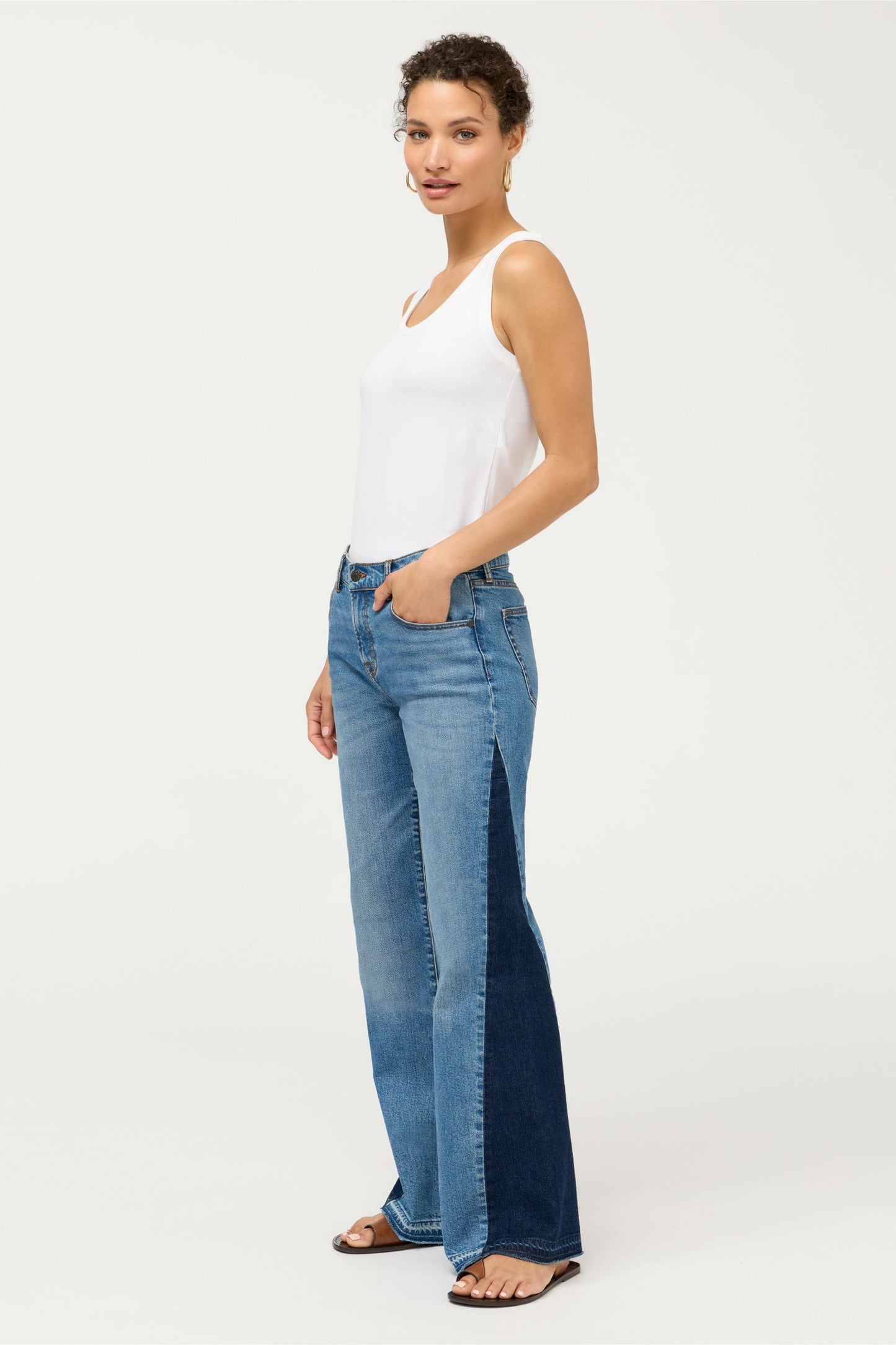 Johnny Was THE CONTRAST WIDE LEG JEAN