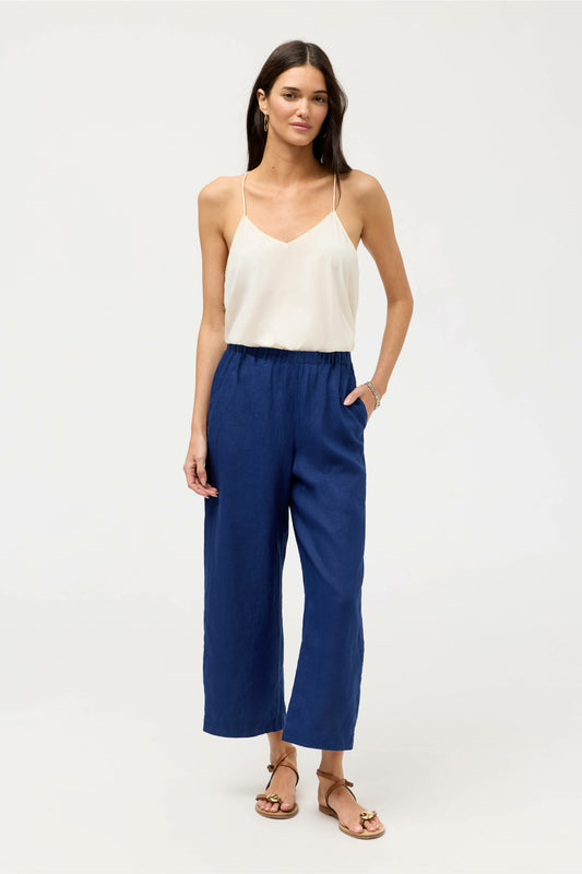 Johnny Was CROPPED LINEN PANT