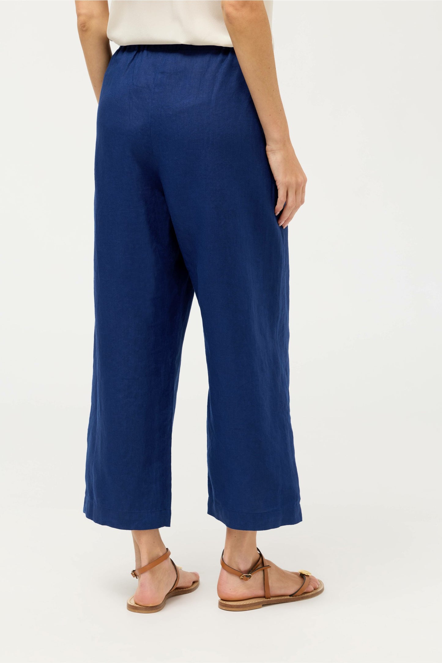 Johnny Was CROPPED LINEN PANT