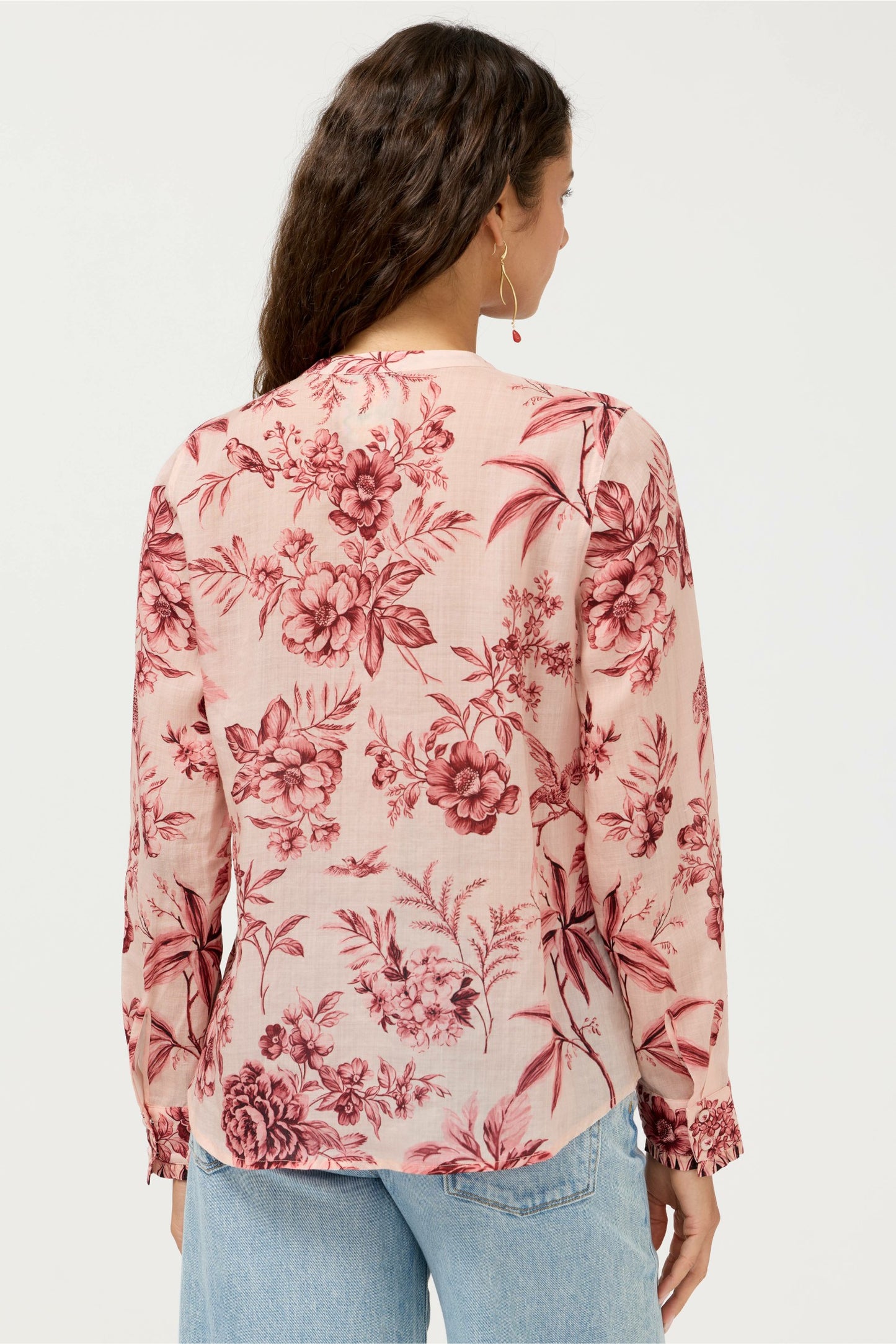 Johnny Was RUFFLE CUFF BLOUSE