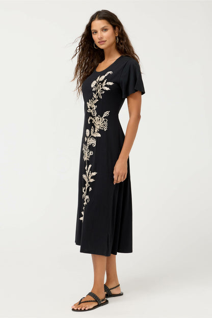 Johnny Was FLUTTER SLEEVE KNIT DRESS