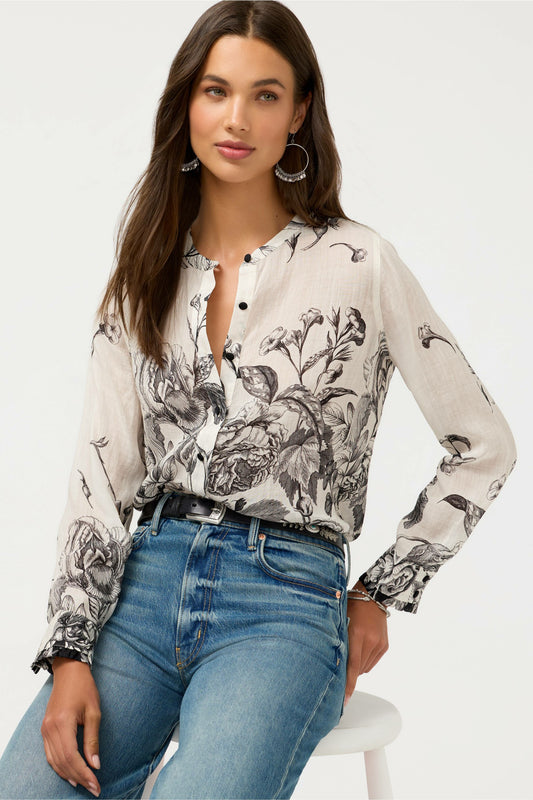 Johnny Was RUFFLE CUFF BLOUSE