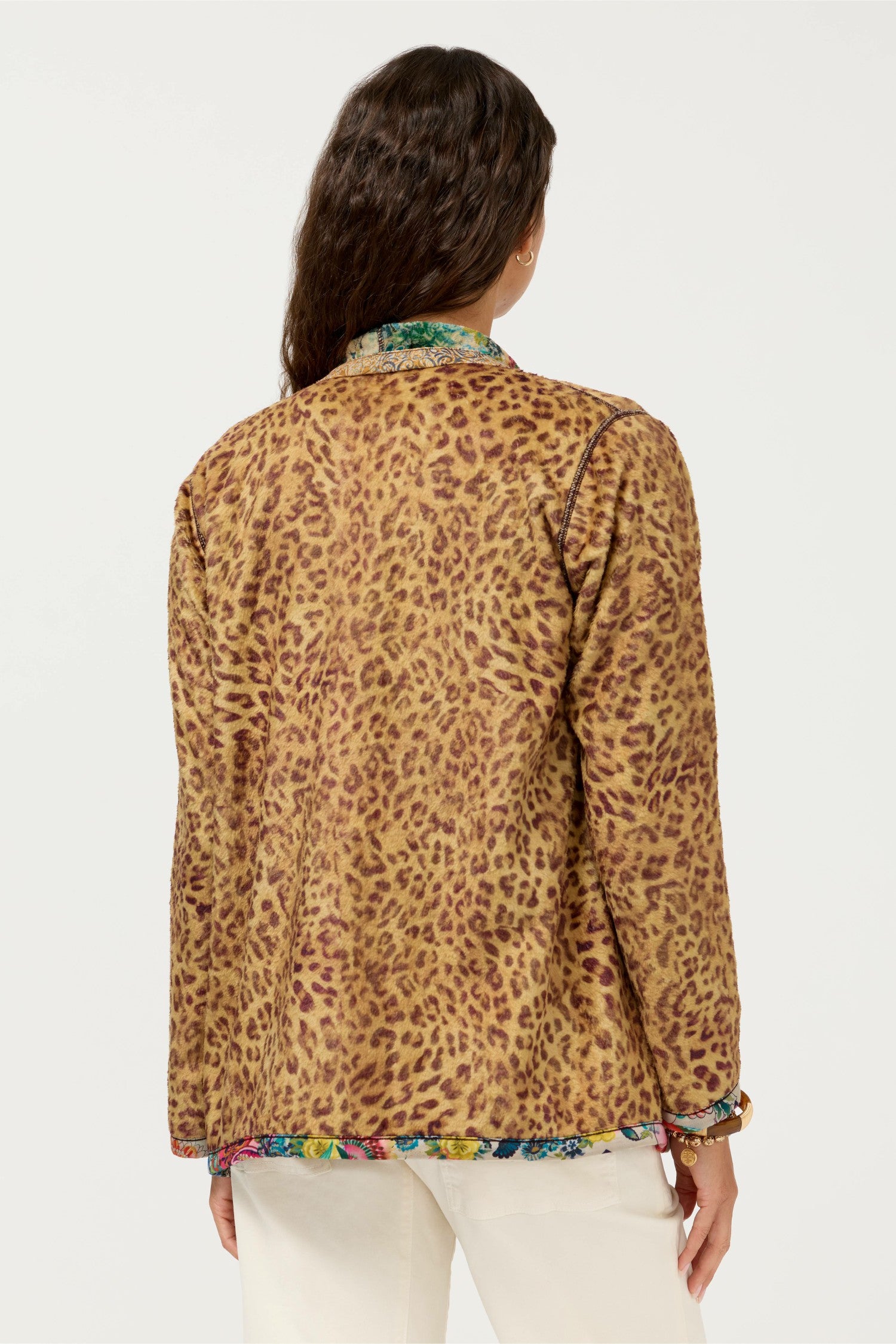 Johnny Was JOAN WRAP BINDED SHERPA JACKET