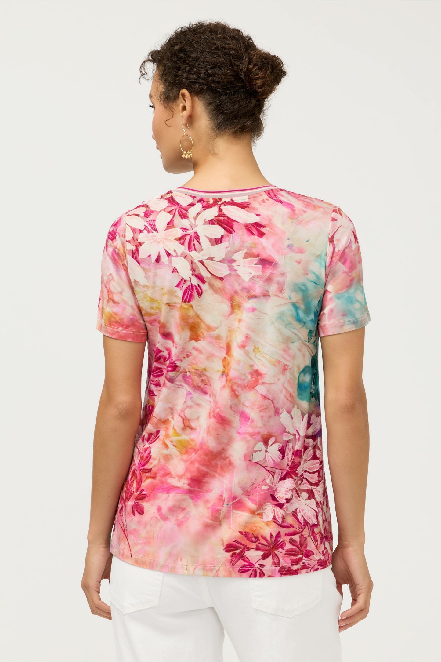 Johnny Was The Janie Favorite Short Sleeve V-Neck Swing Tee