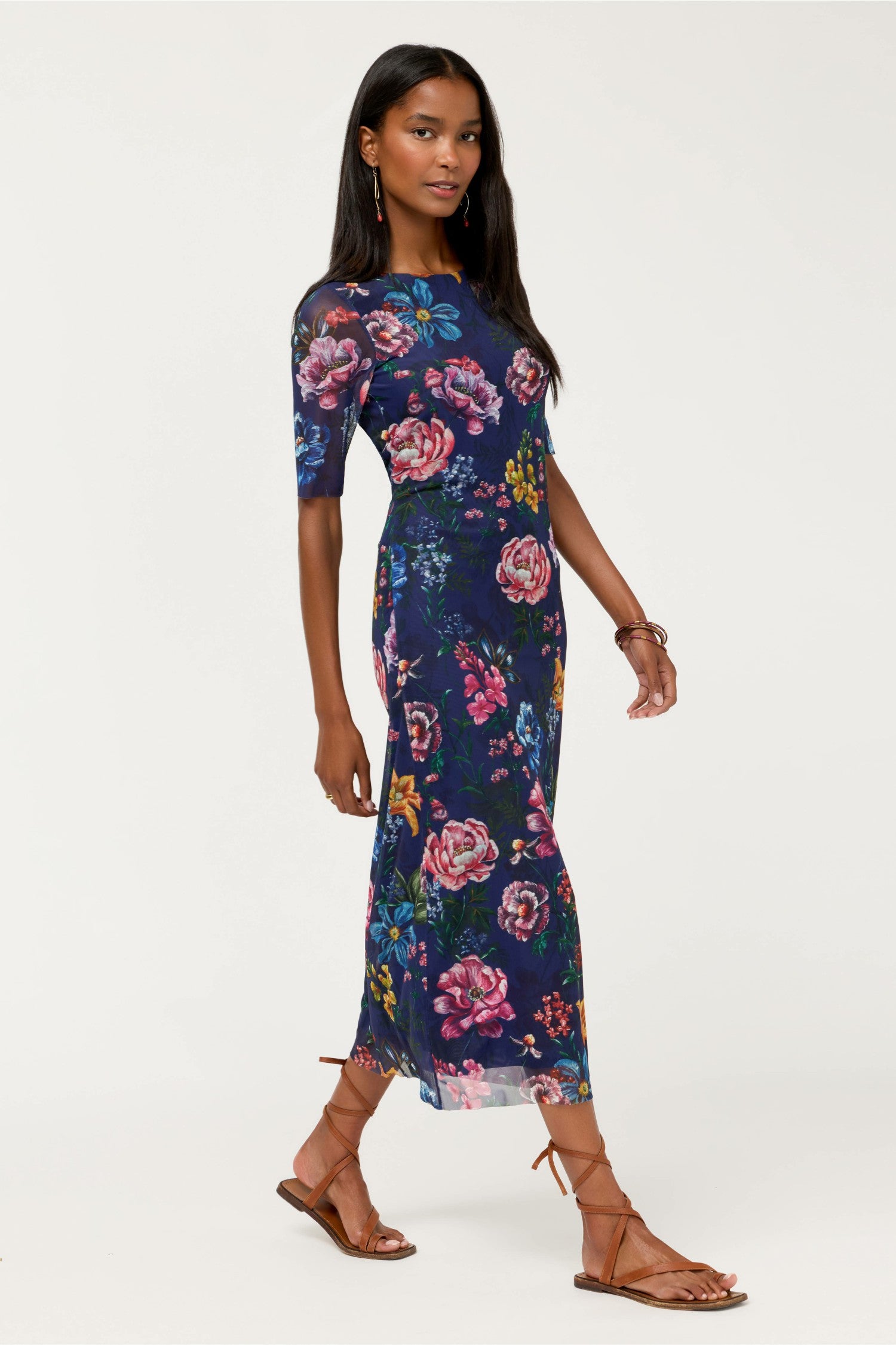 Johnny Was ASTRID MESH MIDI DRESS
