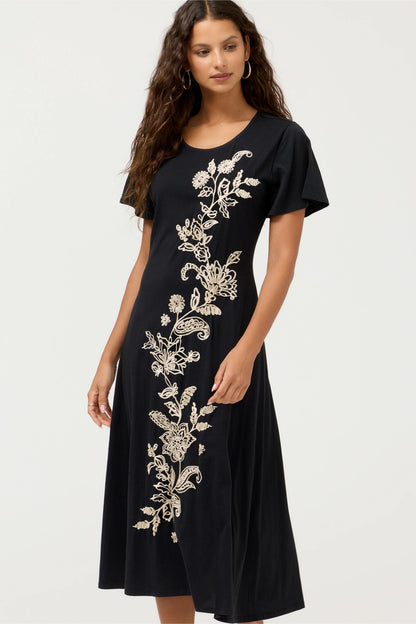 Johnny Was FLUTTER SLEEVE KNIT DRESS