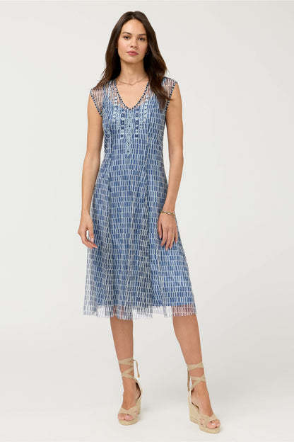 Johnny Was DOROTEA MIDI MESH DRESS