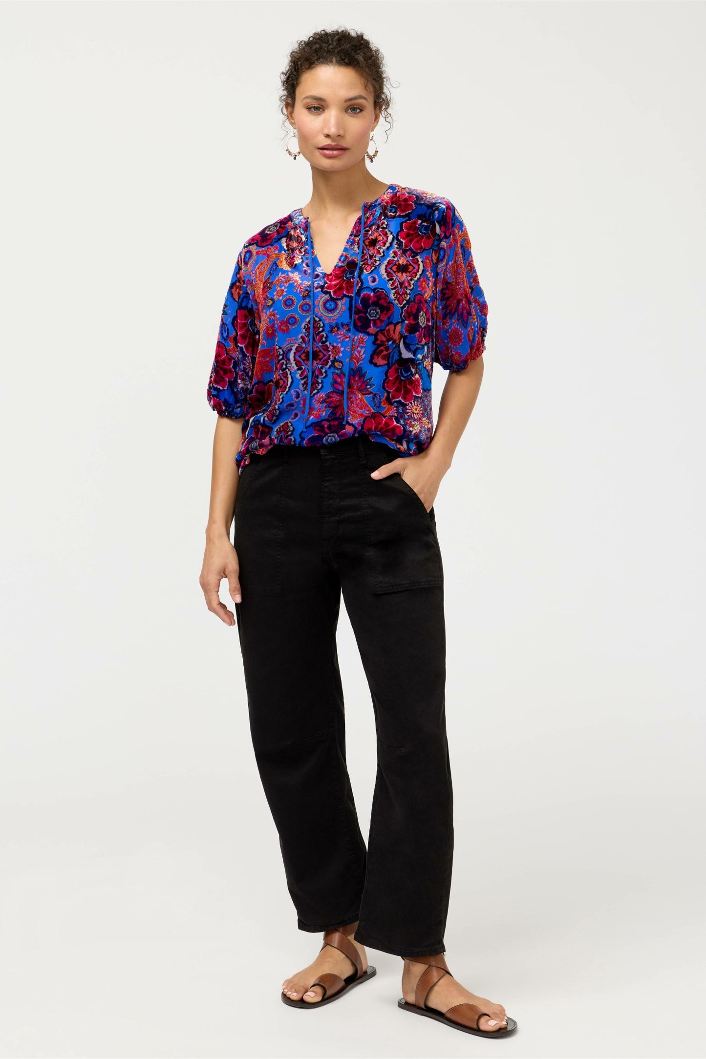 Johnny Was MARGOT SHORT SLEEVE BLOUSE