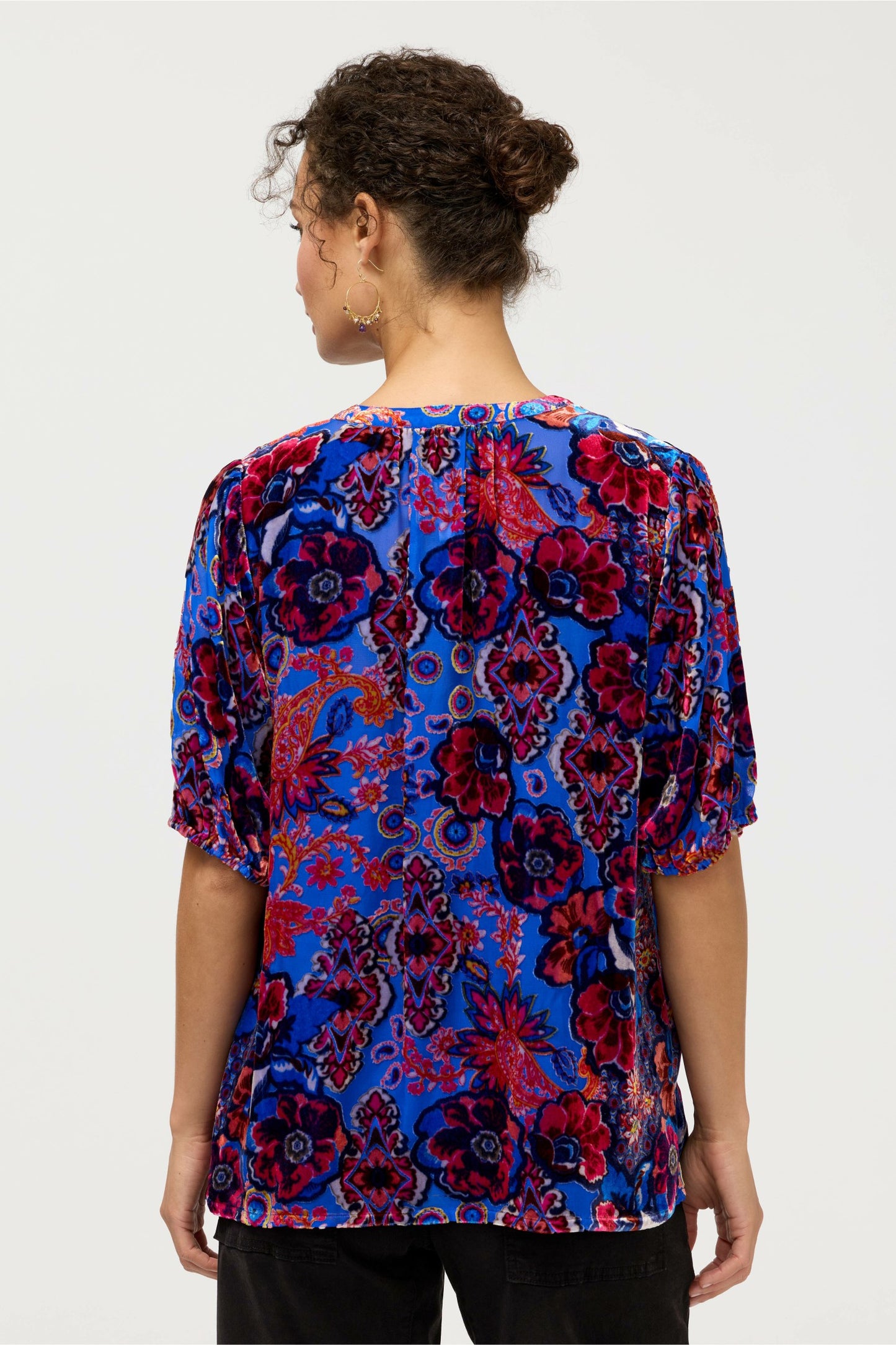 Johnny Was MARGOT SHORT SLEEVE BLOUSE