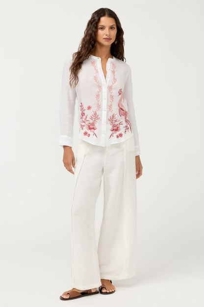 Johnny Was RUFFLE CUFF BLOUSE