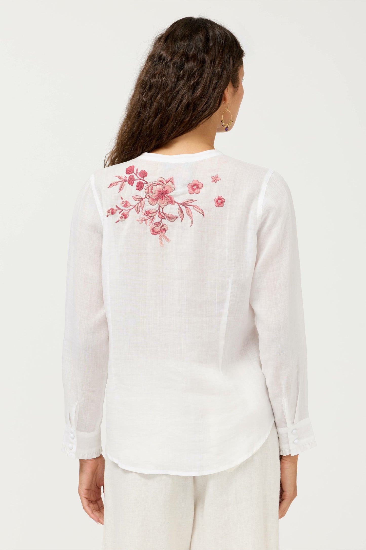 Johnny Was RUFFLE CUFF BLOUSE