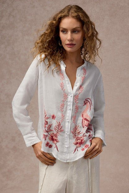 Johnny Was RUFFLE CUFF BLOUSE