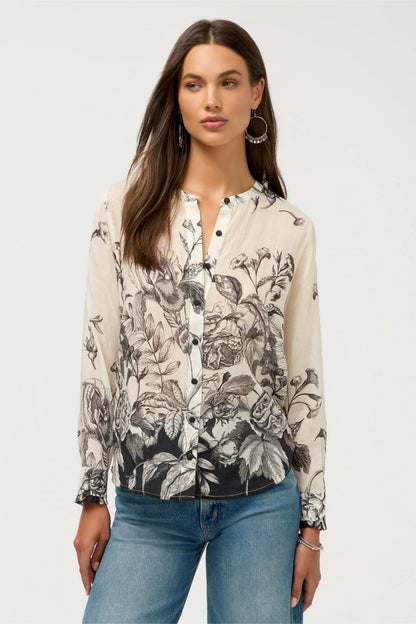 Johnny Was RUFFLE CUFF BLOUSE