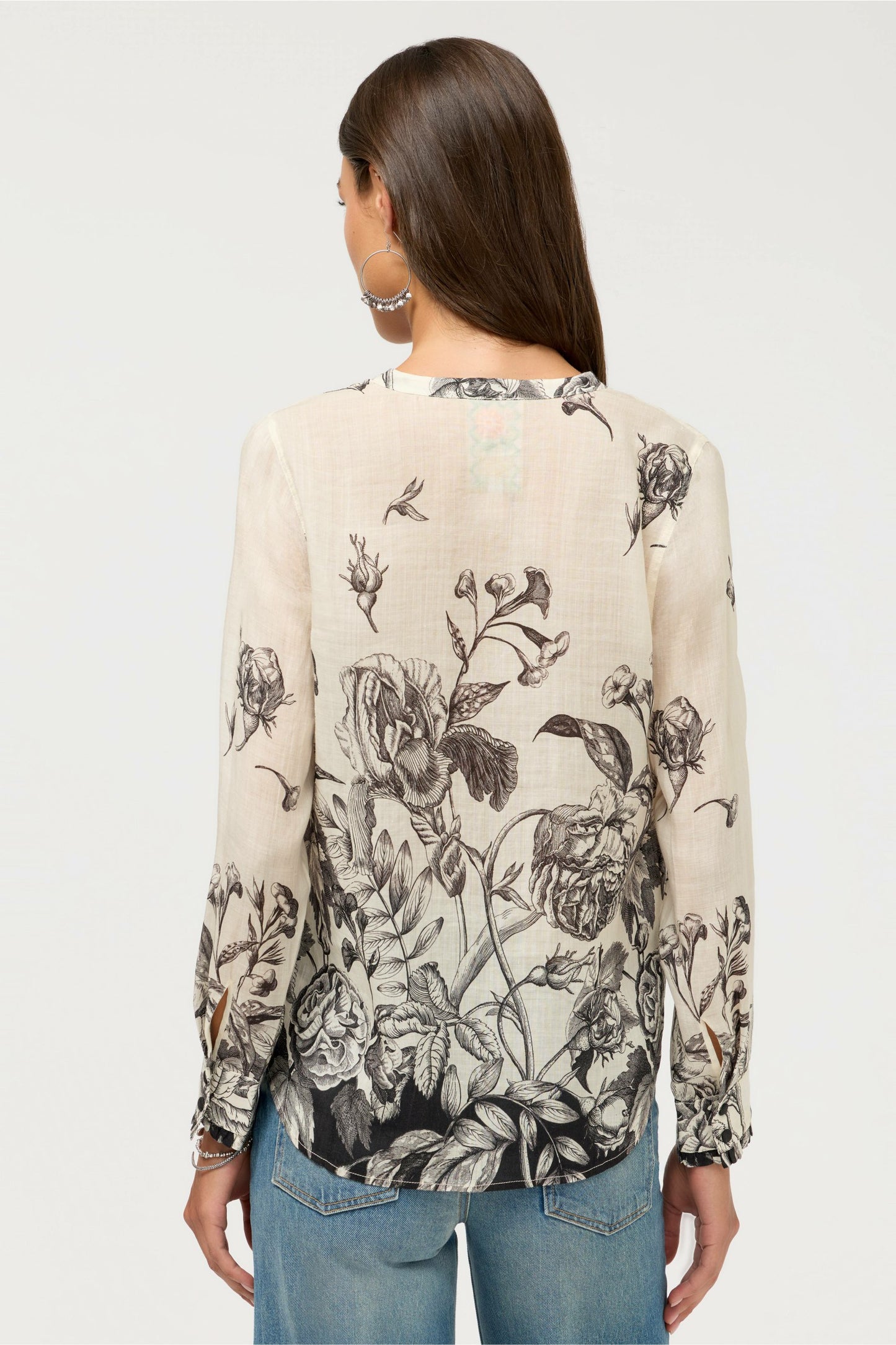Johnny Was RUFFLE CUFF BLOUSE